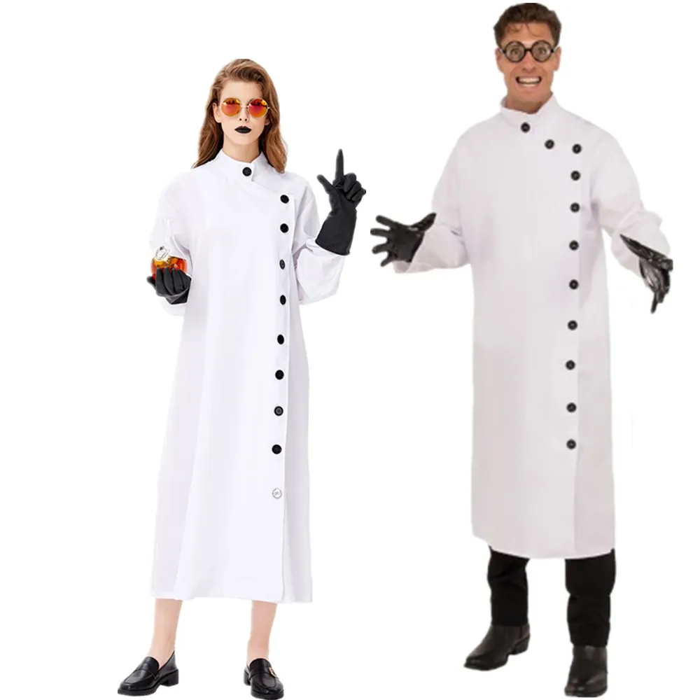 Formal Wear Gloves Men - Uomo Donna Cappotto lungo bianco Costume