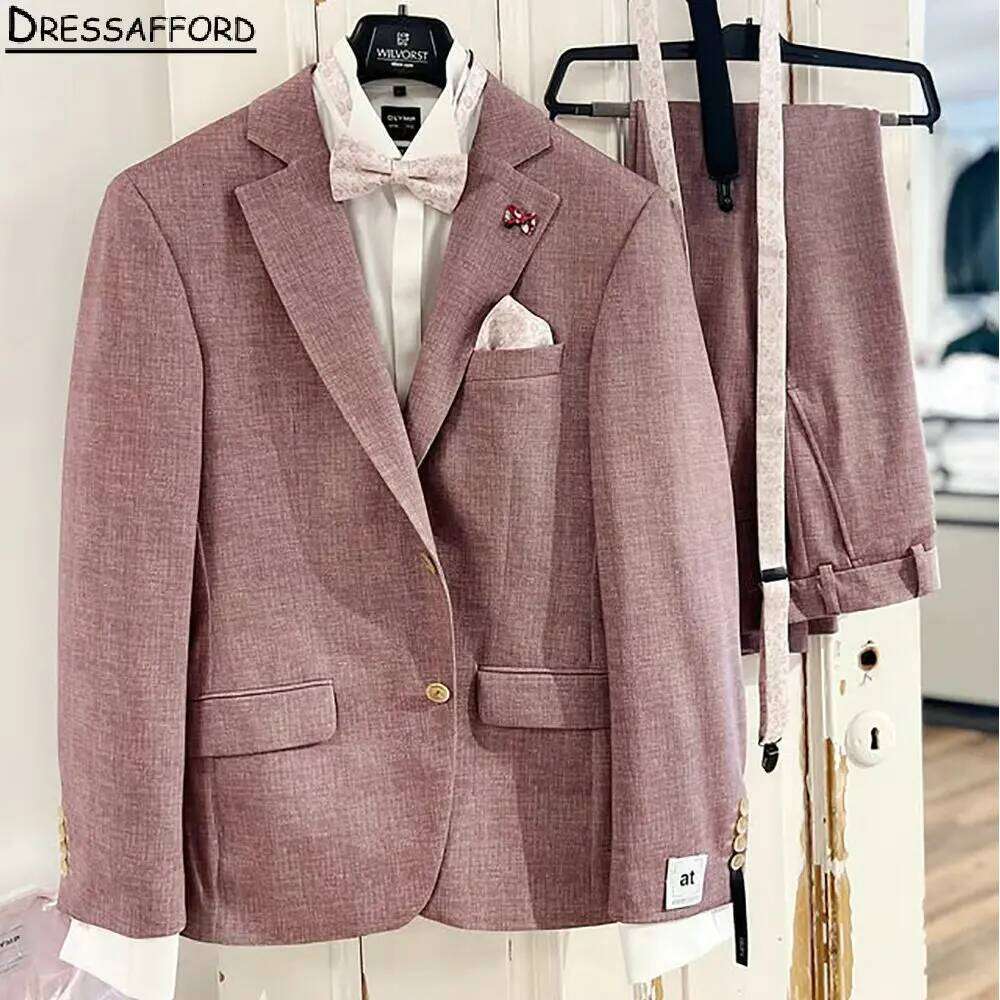 Men Formal Wear Pink - Abito Formale Rosa da Uomo per