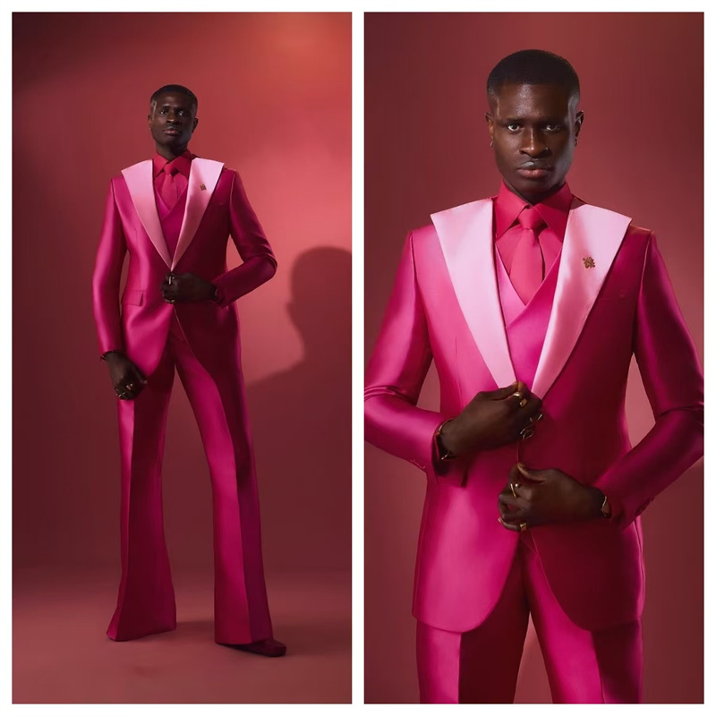 Set completo da uomo rosa ross - Men Formal Wear Pink recensione e prezzo