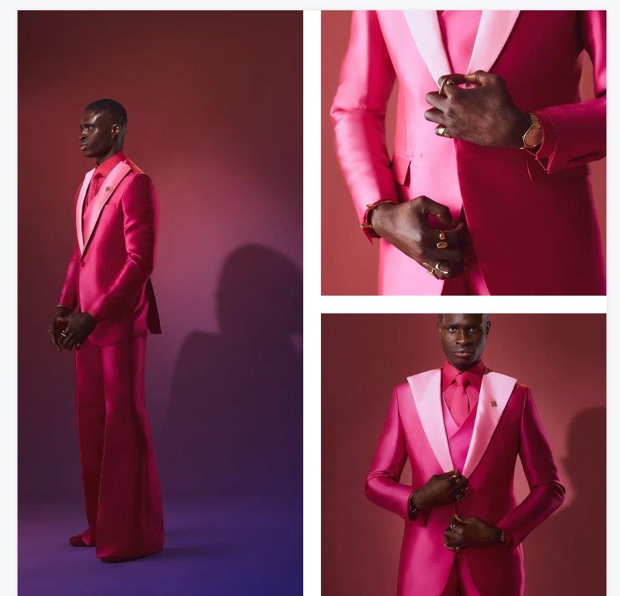 Set completo da uomo rosa ross - Men Formal Wear Pink recensione e prezzo