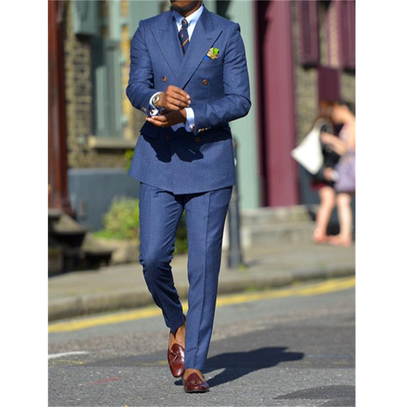 Abiti da uomo formali blu scur - Men Formal Wear Pants recensione e prezzo