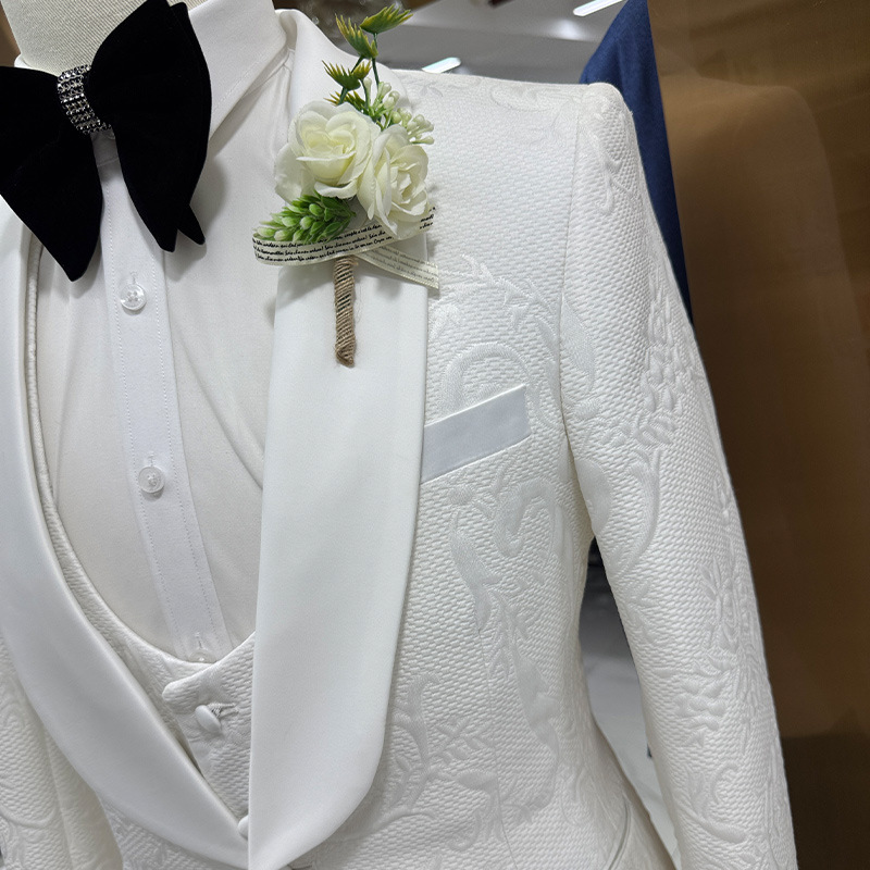 Abito da Sposo Bianco da Uomo, - Men Formal Wear Pants recensione e prezzo