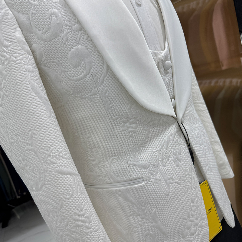 Abito da Sposo Bianco da Uomo, - Men Formal Wear Pants recensione e prezzo