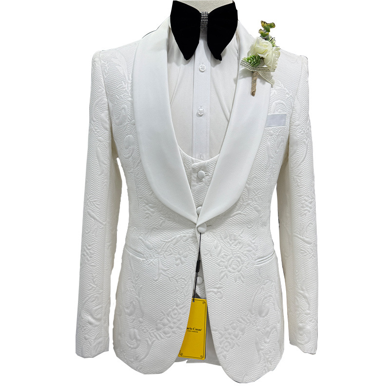 Abito da Sposo Bianco da Uomo, - Men Formal Wear Pants recensione e prezzo