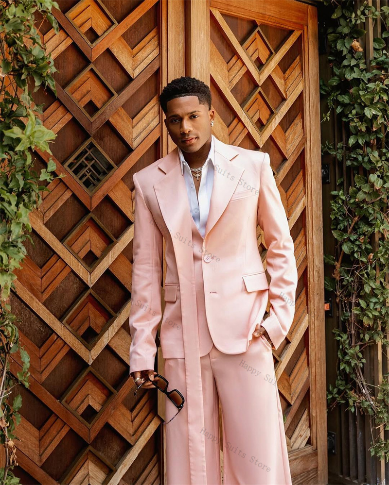 Completo da uomo rosa Set giac - Men Formal Wear Pink recensione e prezzo