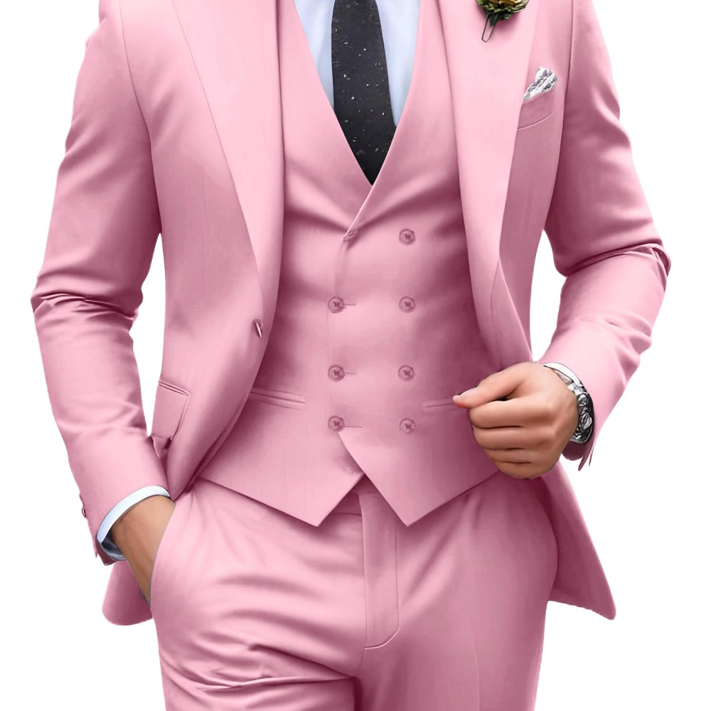 Completi da uomo a tinta unita - Men Formal Wear Pants recensione e prezzo