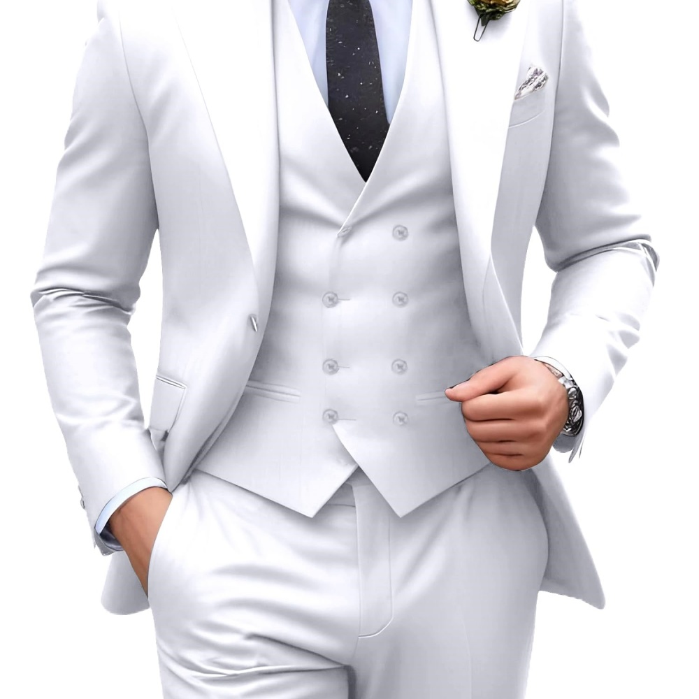 Completi da uomo a tinta unita - Men Formal Wear Pants recensione e prezzo