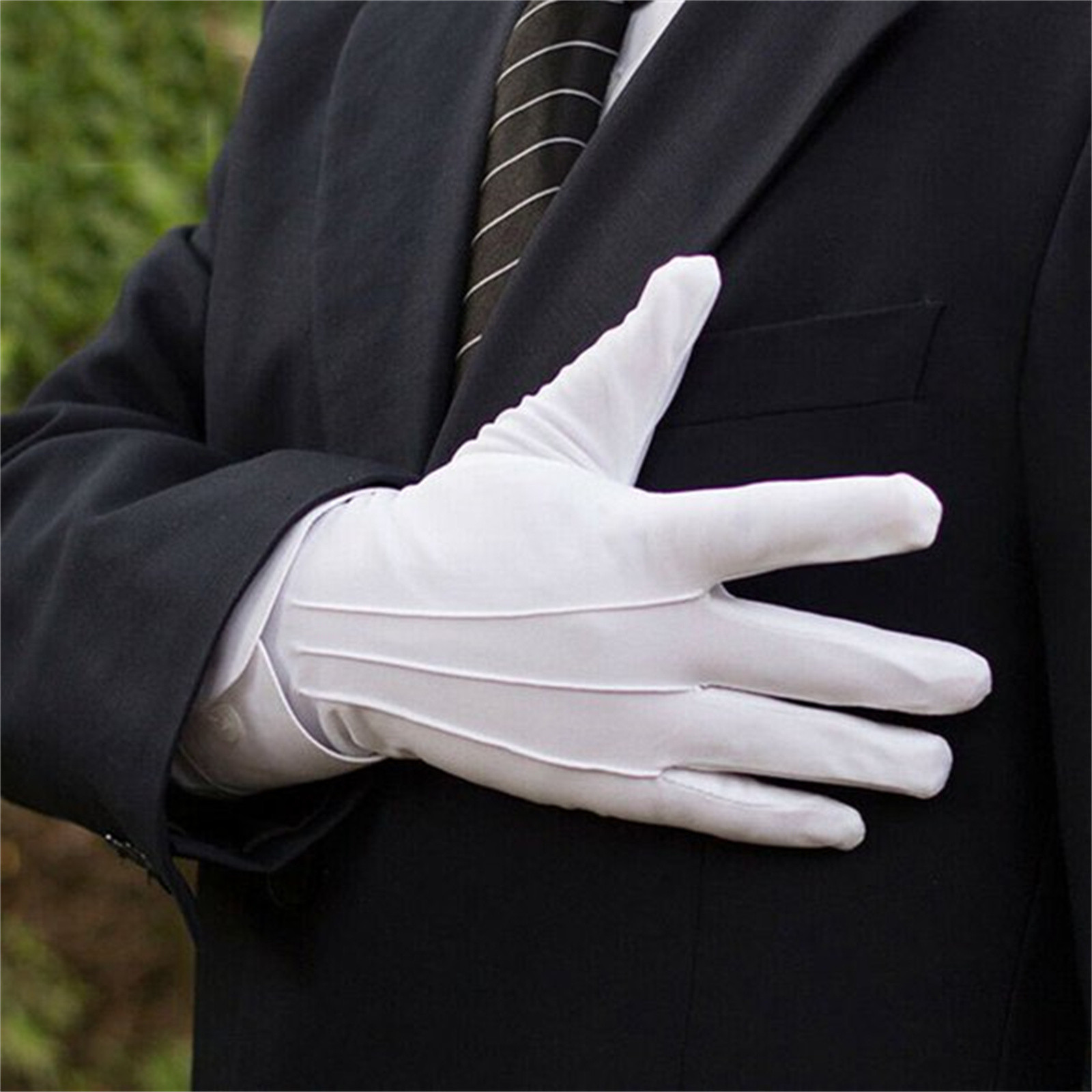 Guanti in cotone bianco da uom - Formal Wear Gloves Men recensione e prezzo